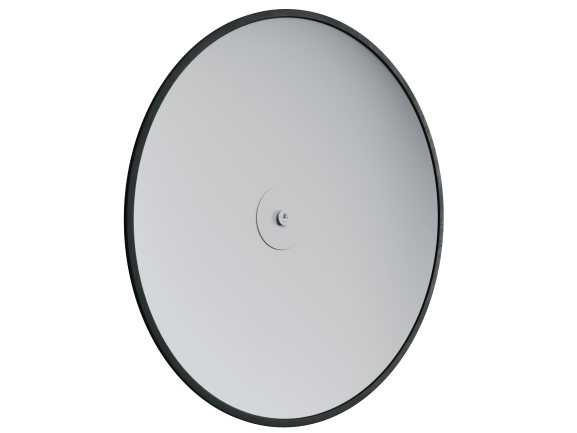 Сферическое обзорное зеркало для помещений на гибком кронштейне 500мм обратная сторона