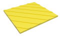 Плитка тактильная композит диагональные рифы 300х300х20