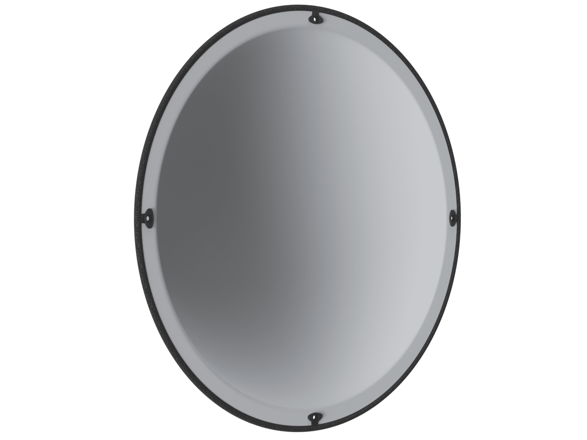 Зеркало для помещений купольное 800 мм вид сбоку