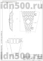 ККР 3-20У Кабельная капа Угловой элемент Резина схема-чертеж