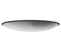 Зеркало обзорное круглое для помещений на гибком кронштейне 300мм вид сбоку