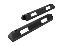 Колесоотбойник КР-2,0 с белыми светоотражателями