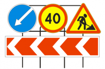 Переносная опора для 4 дорожных знаков