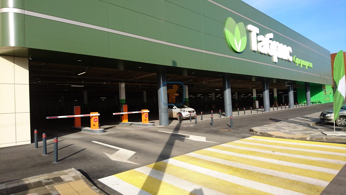 Обустройство парковки супермаркета «Табрис» г. Краснодар, пр-т Чекистов