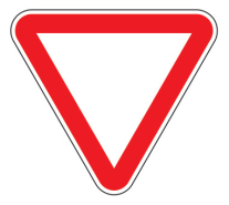 Маска дорожного знака 2.4 — Уступите дорогу