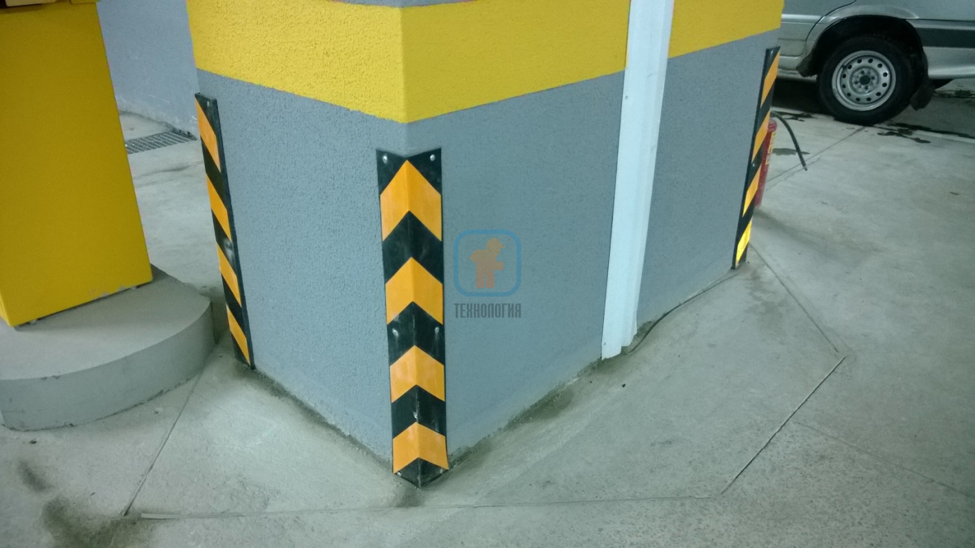 Защита углов колонн подземного паркинга ТЦ «Аура», Ярославль
