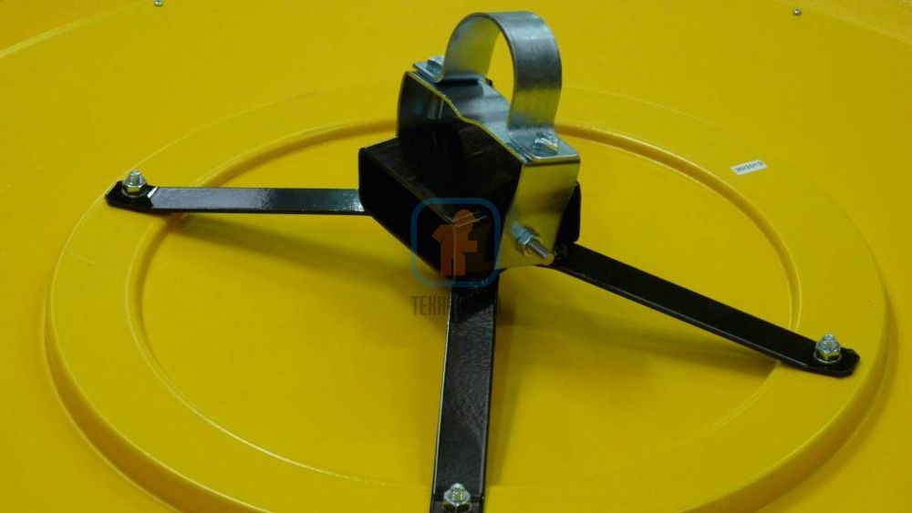 Зеркало индустриальное круглое 600 мм кронштейн для крепления к трубе