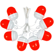 Дорожная сигнальная гирлянда из фонарей ФС-12 100м с шагом 2м