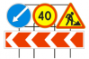 Переносная опора для 4 дорожных знаков
