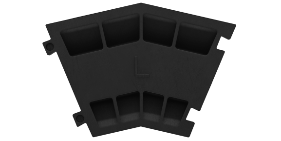 Кабель-канал ККР 2-12У левый угловая часть