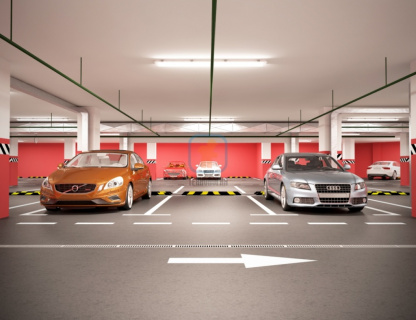 КР-1,83 Колесоотбойник резиновый секционный без рисунка белый светоотражатель Россия