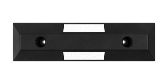 КР-0,55 Колесоотбойник резиновый без рисунка белый светоотражатель Россия 