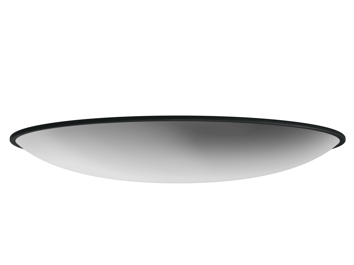 Зеркало сферическое для помещений круглое на шарнирном креплении 900мм вид сбоку