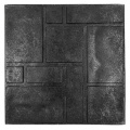 Тротуарная плитка полимерпесчаная 333х333х35 мм черная (темно-серая)