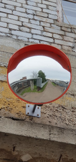Зеркало сферическое с козырьком ЗС-800