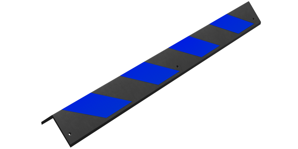 ДУ-8-900 Демпфер резиновый угловой синие светоотражатели