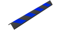 ДУ-8-900 Демпфер резиновый угловой синие светоотражатели
