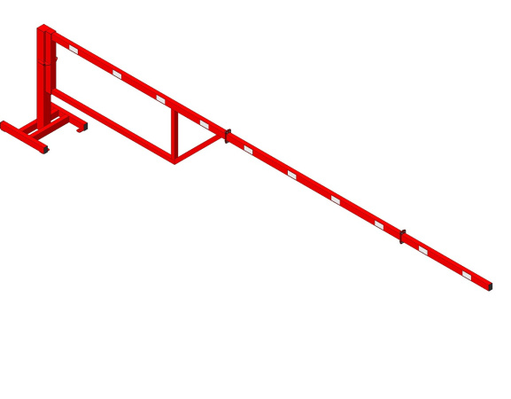 Шлагбаум ручной поворотный, проезд 5м,стрела разборная 5м 