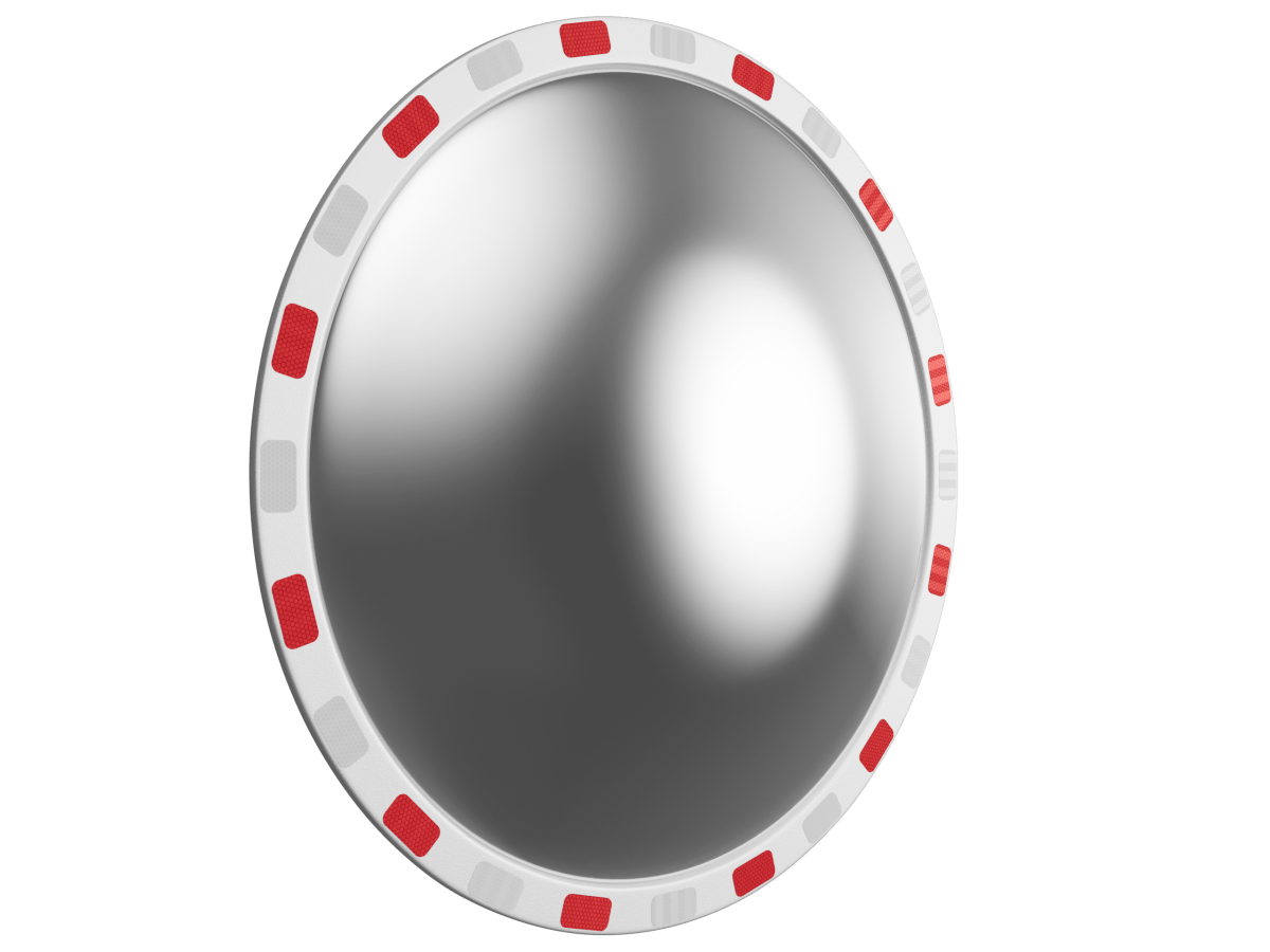 Зеркало со светоотражающей окантовкой круглое 800 мм