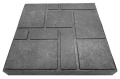 Плитка тротуарная полимерпесчаная 333х333х25 мм антрацит (темно-серая)