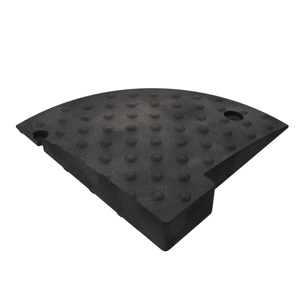 Съезд с бордюра из композита концевая часть