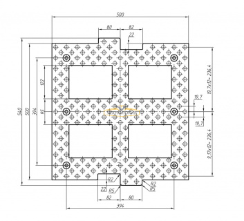  Lying police officer IDN-500-1 Middle element Cell structure + Reinforced mount