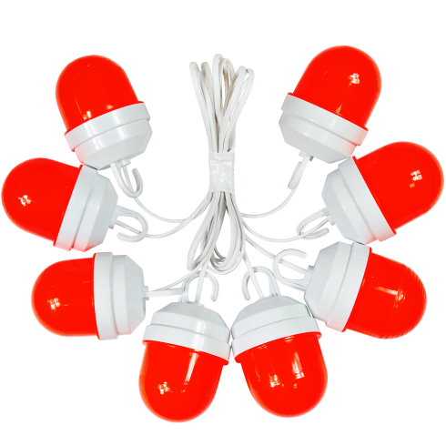 Дорожная сигнальная гирлянда из фонарей ФС-12 100м с шагом 2м 