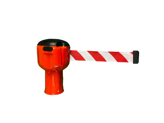 Блок с лентой для конуса 9 м (красно-белая) (К) 