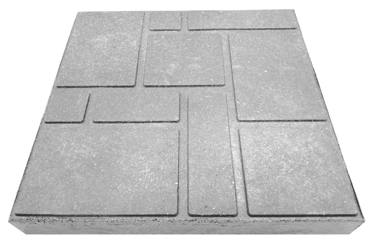 Тротуарная плитка полимерная 333х333х35 мм серая