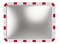 Дорожное зеркало со светоотражающей окантовкой прямоугольное 600*800