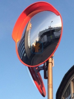 Зеркало сферическое с козырьком ЗС-800