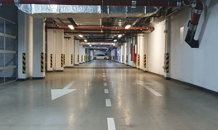 Готовая обустроенная подземная парковка