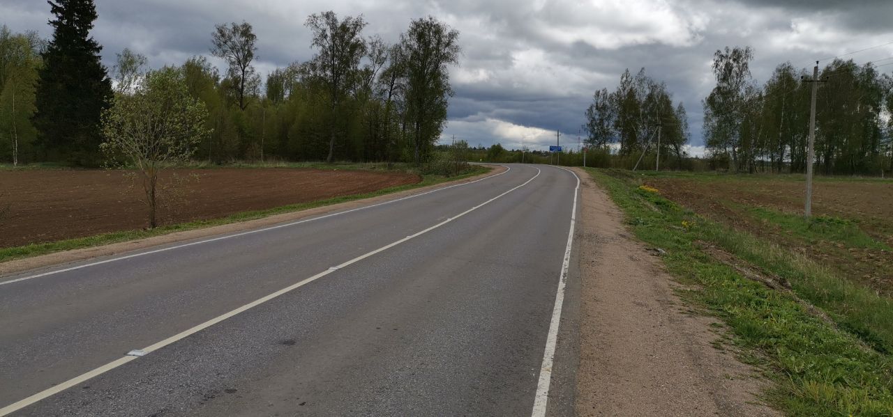 Дорога, оснащенная катафотами КД-3, д. Пашково, Наро-Фоминский район Московской области