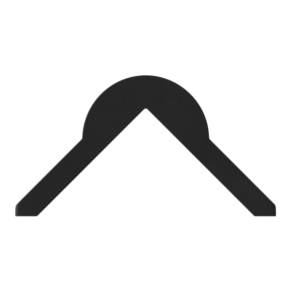 ДКУ-20 Демпфер угловой резиновый круглый белый 