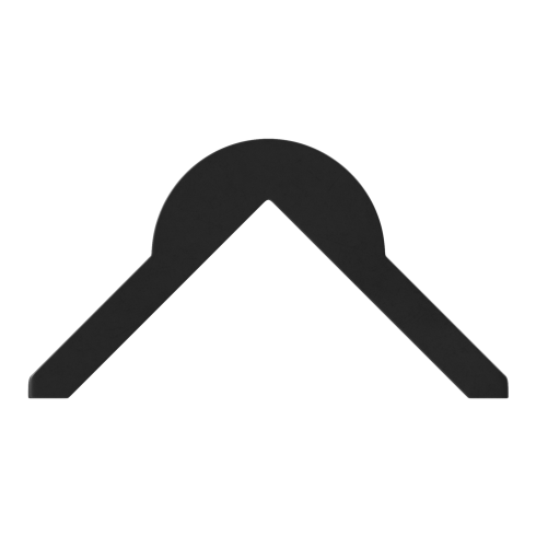 ДКУ-20 Демпфер угловой резиновый круглый белый 