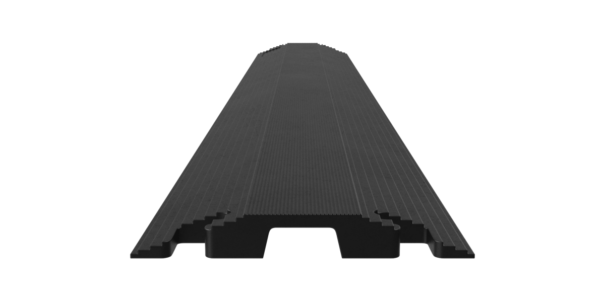 ККР 1-1,5 Кабельный трап черный Резина вид спереди