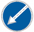 Знак 4.2.1, 4.2.2, 4.2.3 , D 700 светодиоды по контуру и стрелке