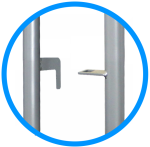 Ограждение передвижное металлическое «Фан барьер» 2,5м