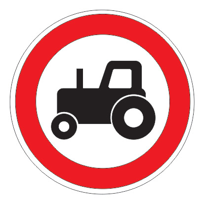 3.6 — Движение тракторов запрещено 