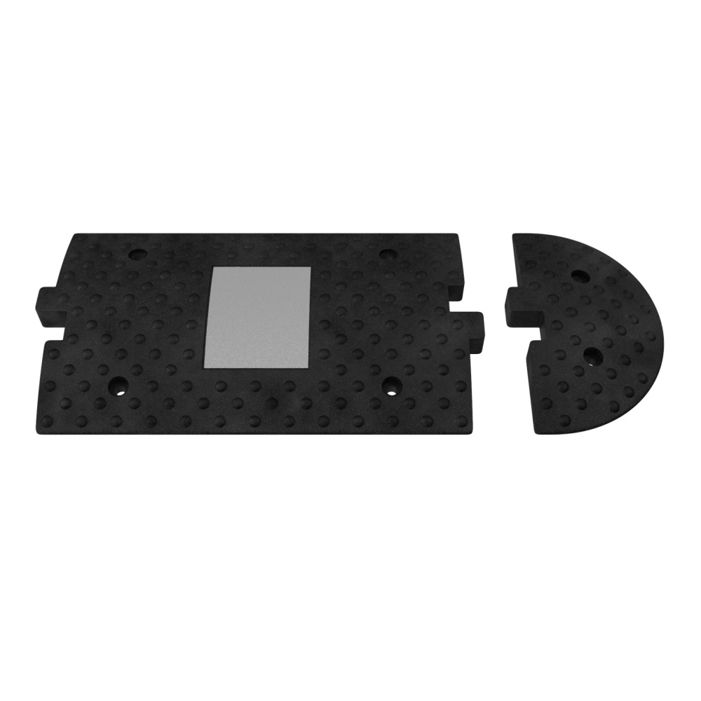 Композитный лежачий полицейский ИДН-300-1 , средний элемент, белый светоотражатель