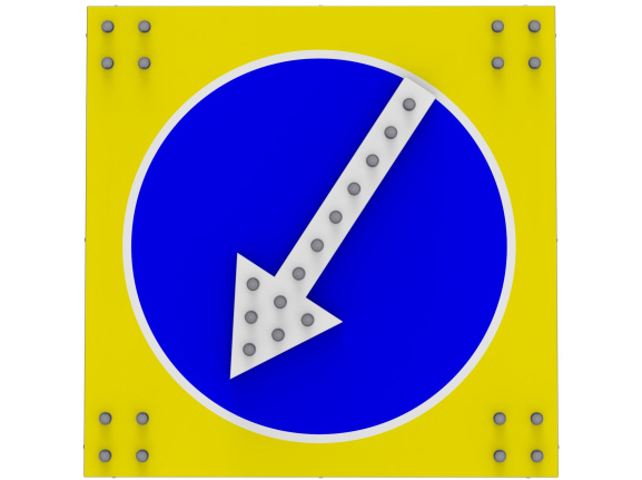 Светодиодный дорожный знак 4.2.3 квадратный со световой индикацией