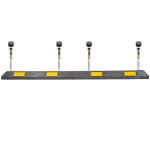 Колесоотбойник КР-2,0 с белыми светоотражателями