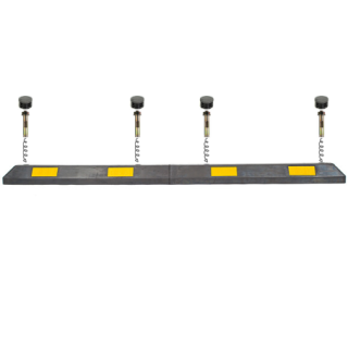 Колесоотбойник КР-2,0 с белыми светоотражателями