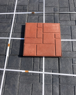 Тротуарная плитка полимерпесчаная 333х333х25 мм светло-серая