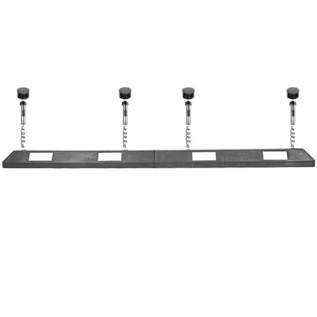 КР-1,83 Колесоотбойник резиновый секционный без рисунка белый светоотражатель Россия 