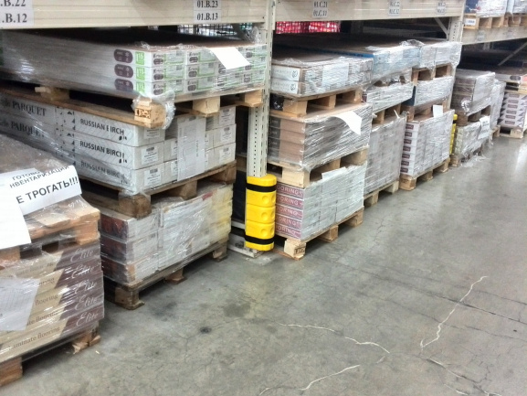 Демпфер для защиты стоек стеллажей ДС-460 с креплением