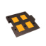 Элемент «Зебры» пешеходного перехода (заезд окрас в массе) высотой 58 мм