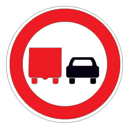 3.22 — Обгон грузовым автомобилям запрещен 