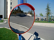 Зеркало из нержавеющей стали с козырьком для обеспечения видимости на дороге в слепых зонах