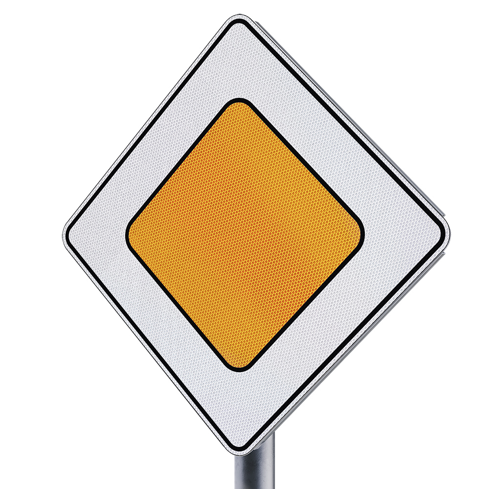Светодиодные знаки определяют дорогу
